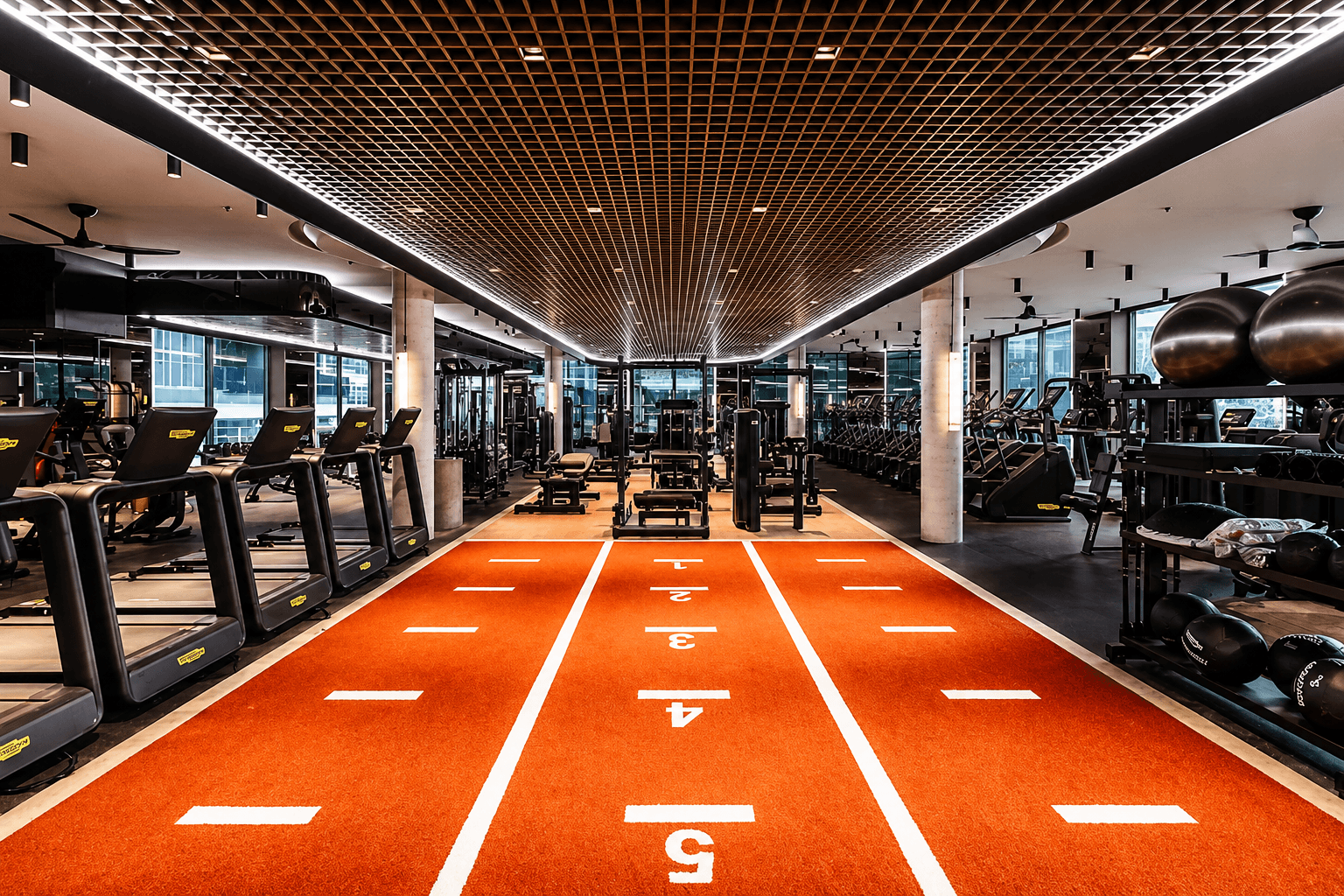 Rubflo rubber flooring for gyms and fitness areas