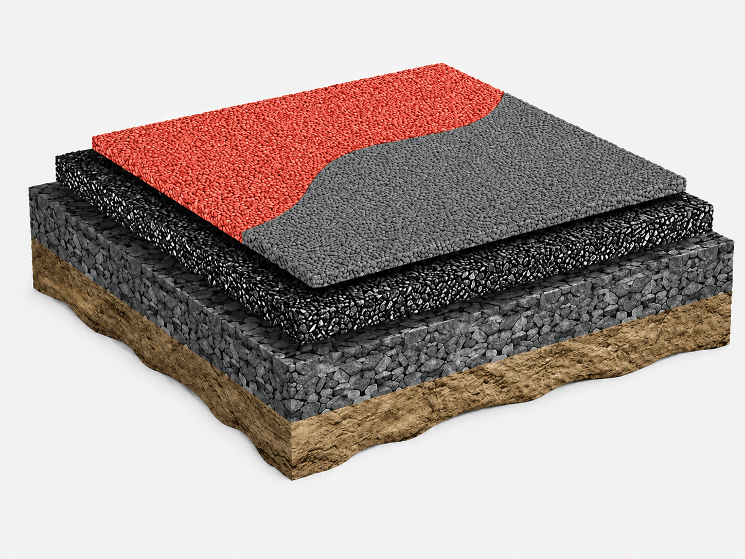 Schematic diagram of EPDM Flooring System