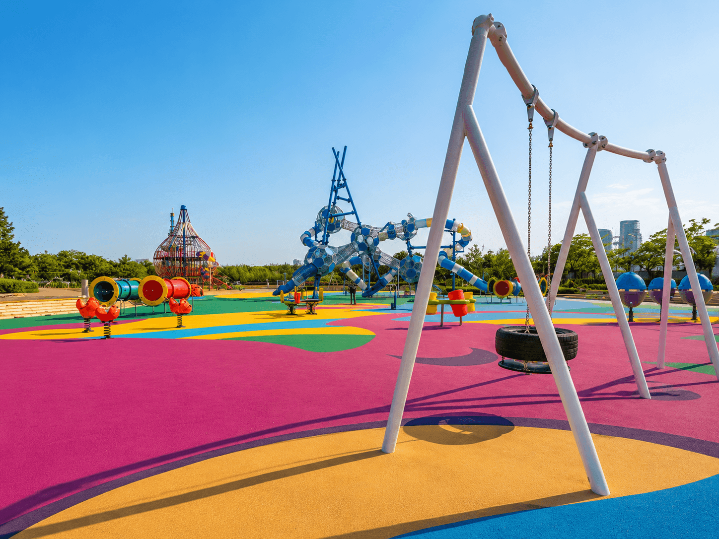 Rubflo wet-pour EPDM playground surface