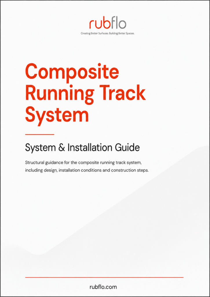Composite Running Track System booklet cover