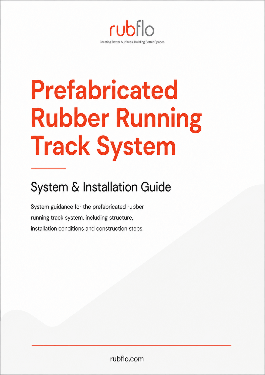 Prefabricated Rubber Running Track System installation guide