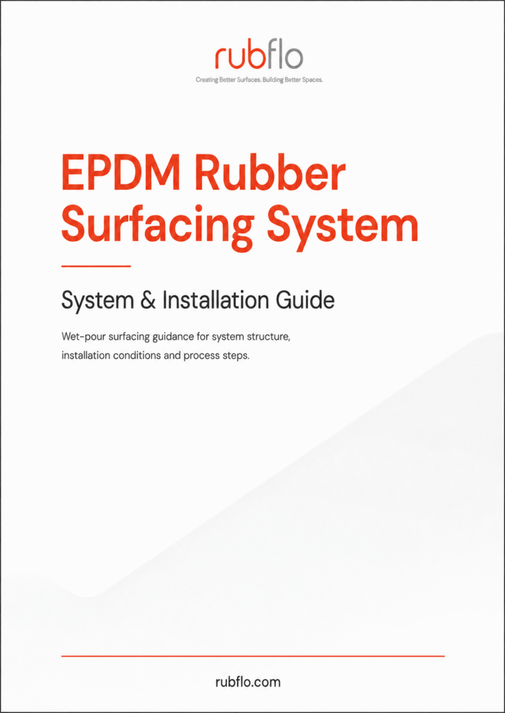 EPDM Rubber Surfacing System booklet cover