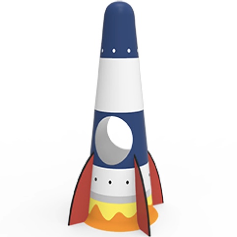 Fantasy and space 3D playground example 1