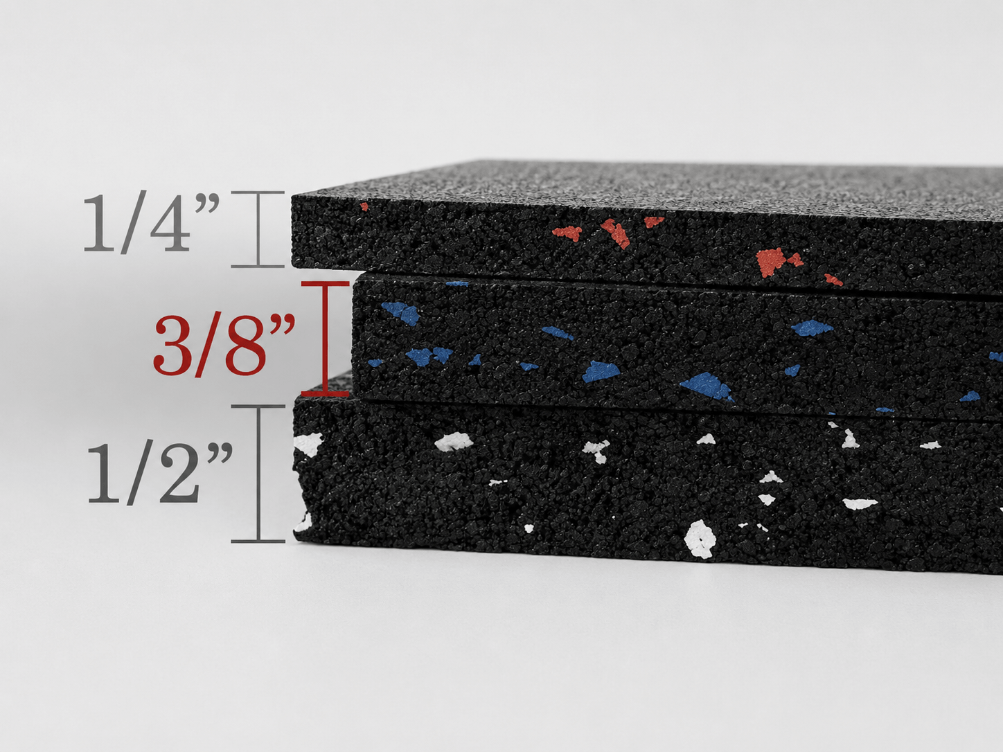 Rubflo gym flooring and thickness selection support
