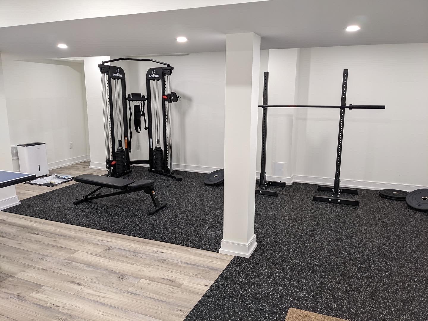 Gym training zone and equipment planning support