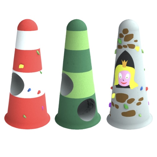 3D playground hill and custom play form example 1