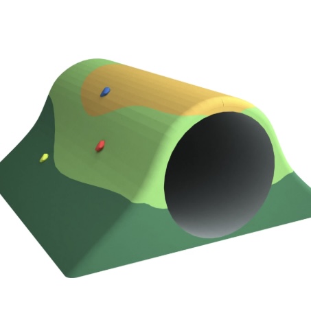 Hills and custom 3D playground play forms