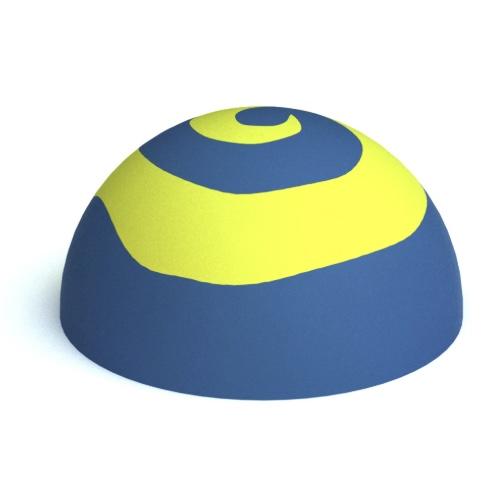 3D playground hill and custom play form example 3