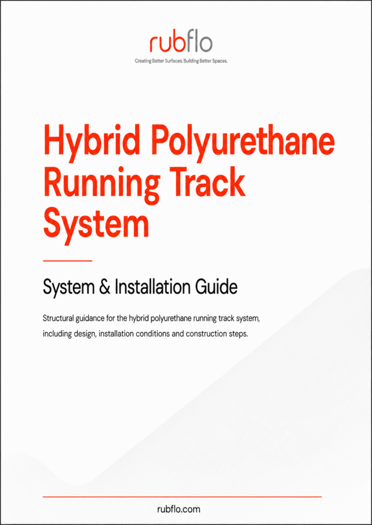 Hybrid Polyurethane Running Track System booklet cover