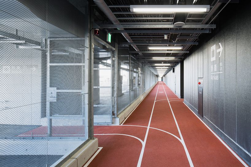 Indoor running tracks and jumping areas