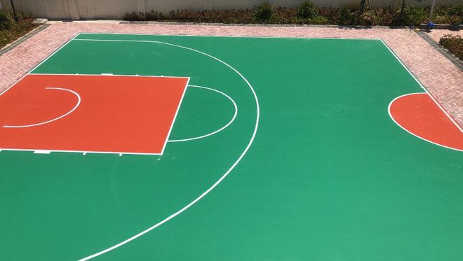 Sports court material and technical support