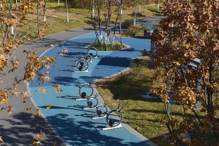 Shanghai Century Park resilient trail surfacing project