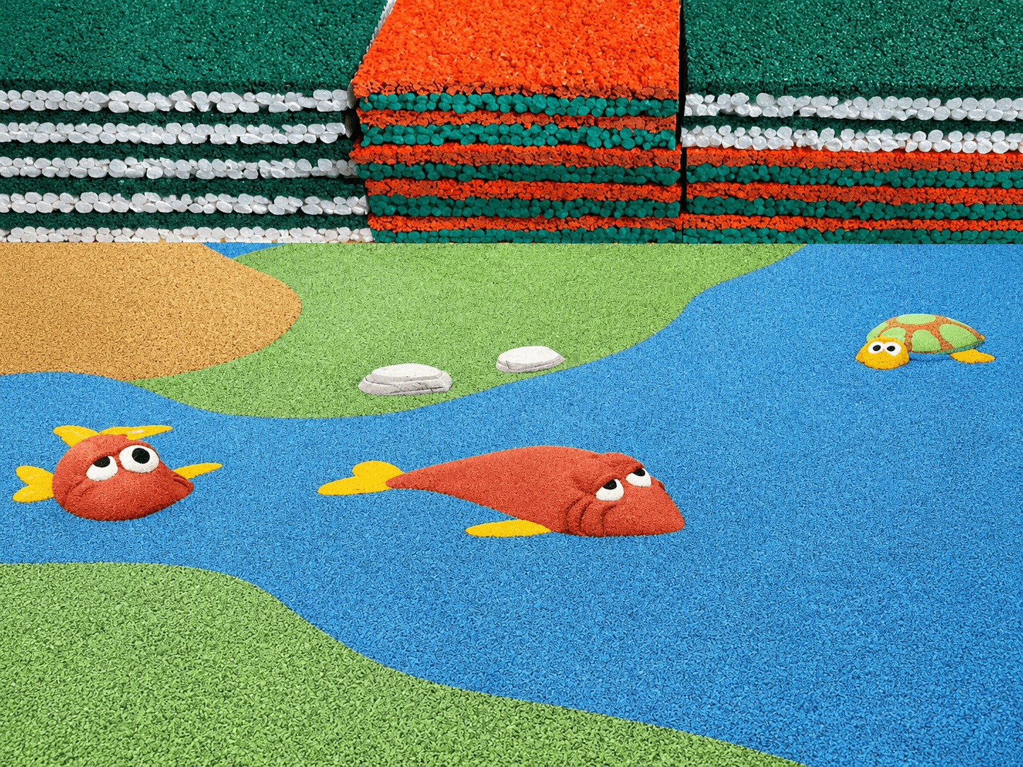Playground material and color selection