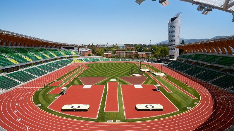 School and university running tracks