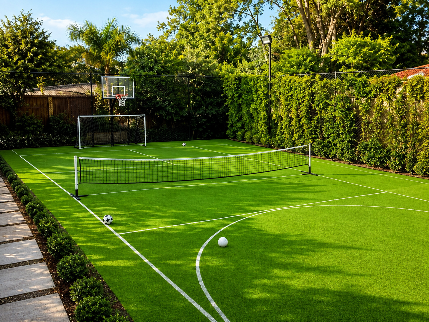 Shanghai Kangcheng community sports field artificial turf project